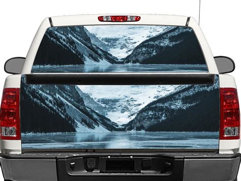 Snow Mountains Ice Rear Window Or Tailgate Decal Sticker Pick Up Truck