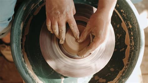 Hands Working Clay Making Pottery Image Free Stock Photo Public