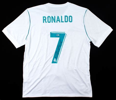 Cristiano Ronaldo Signed Real Madrid Adidas Jersey Beckett Coa