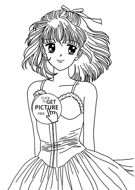 Beauty Miki From Marmalade Boy Coloring Pages For Kids