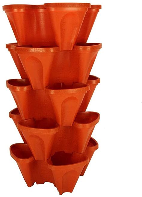 Amazonsmile Large Vertical Gardening Stackable Planters By Mr Stacky