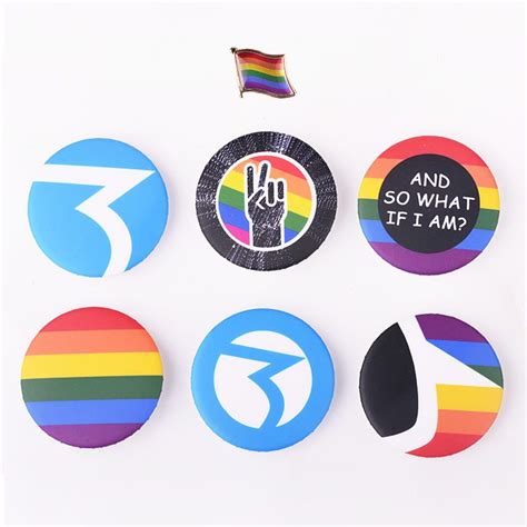 new gay pride fashion jewelry lgbt map flag shape rainbow homosexual pin badge pinback button