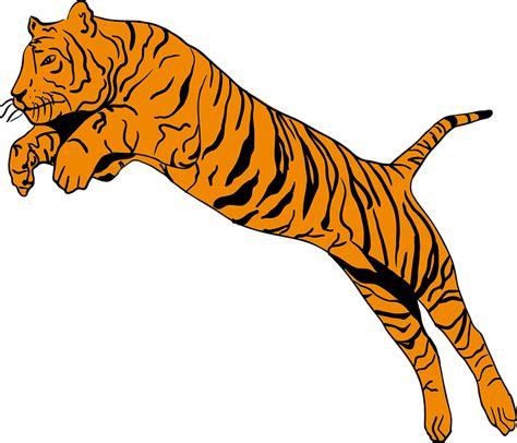 Bengal Tiger Clipart 2 Buy Clip Art Tiger Jump Png Transparent Png