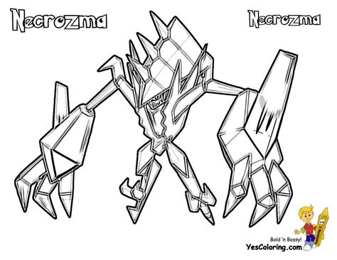 30 Ultra Beast Pokemon Coloring Page Mangasntr