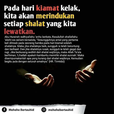 Masih teringat jelas di fikiranku saat kau tinggalkan aku tanpa mempedulikan perasaanku tanpa kau hiraukan air mataku. Allah di Instagram "Tidak peduli berapa sholat yg sudah ...