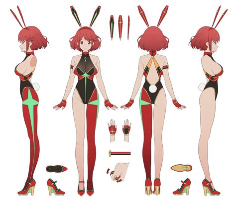 Female Anime Character Reference Sheet Valkyrie Girl Model Sheet By
