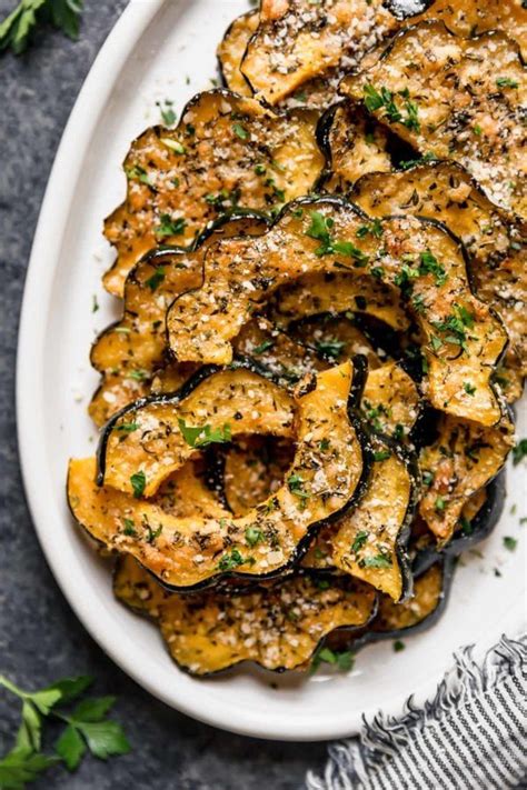 Herb Roasted Acorn Squash With Parmesan Savory And Simple Recipe