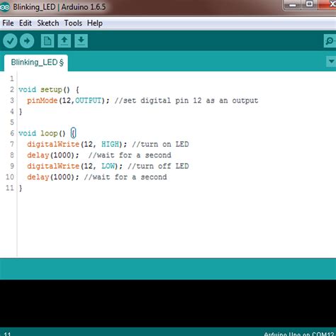 Arduino Code Led Blink Blinking An Led With For Beginners