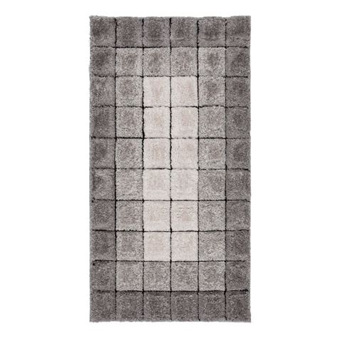 Cube Shaggy Rugs In Grey Buy Online From The Rug Seller Uk