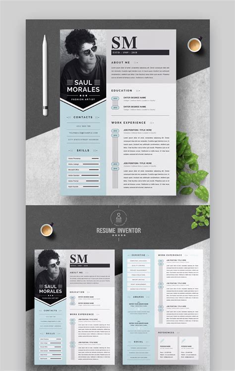 Free professional resume (cv) design template for all job seekers. Best in 2020: 35 Professional Resume CV Design Templates ...