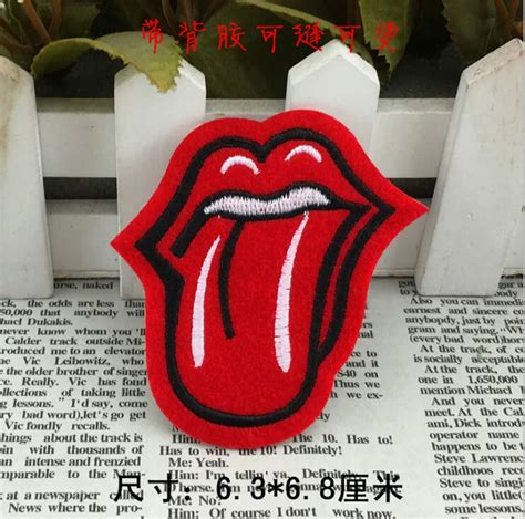 10pcs 1lot Embroidery Punk Rock Tongue Band 7 Sew On Iron On Patches