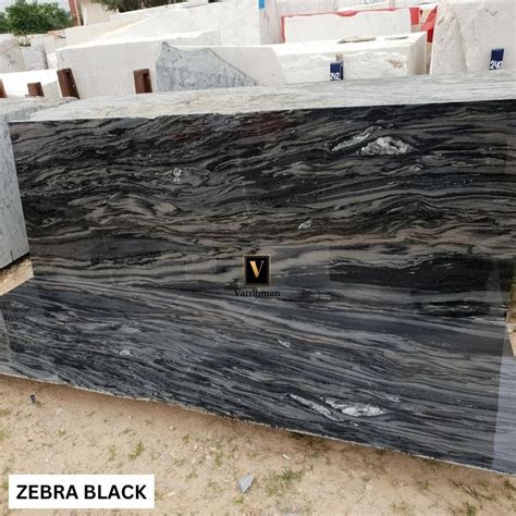 Zebra Black Marble Form Slab At Rs 80sq Ft In Kishangarh Id