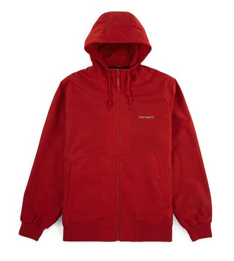 Carhartt marsh jacket giacchetto uomo rosso