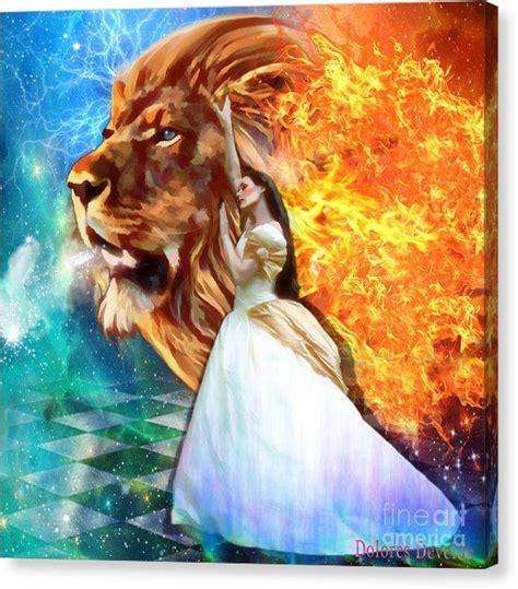 Lion Of Judah Canvas Print Perfect Peace In Perfect Love By Dolores