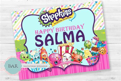 48 Best Ideas For Coloring Shopkins Printable Birthday Banner