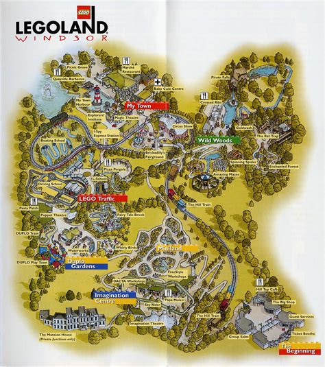 Legoland Windsor Map From 1997 About The Only Ride Which S Flickr