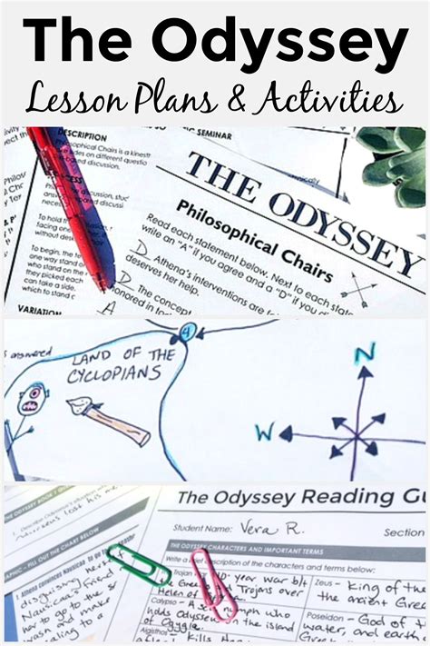 The Odyssey Lesson Plans And Activities High School Lesson Plans