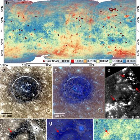 Occurrence Of Dark Spots On Mercury And Their Relationship With Lrm A