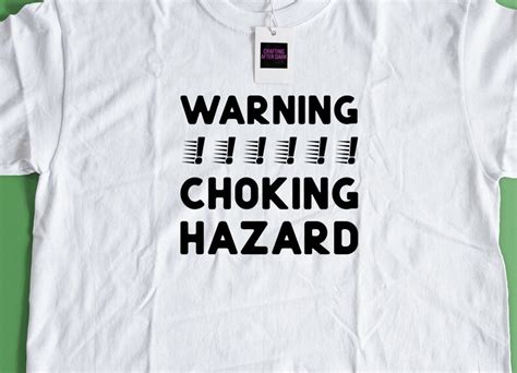 Warning Choking Hazard Funny Underwear SVG Etsy Australia
