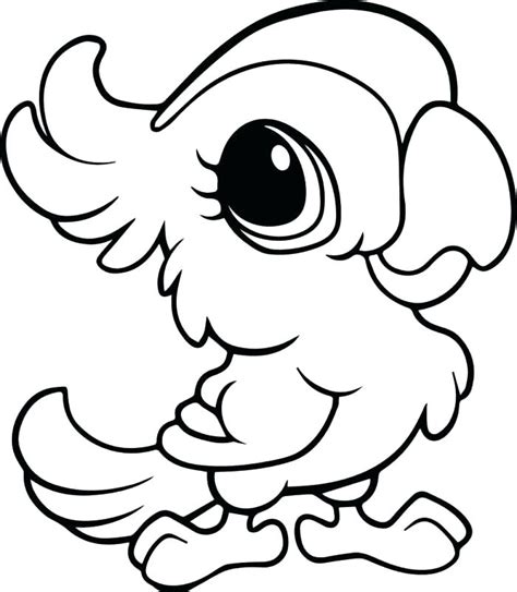 Cartoon Baby Animals Coloring Pages At Free