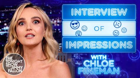 Interview Of Impressions With Chloe Fineman The Tonight Show Starring Jimmy Fallon Youtube