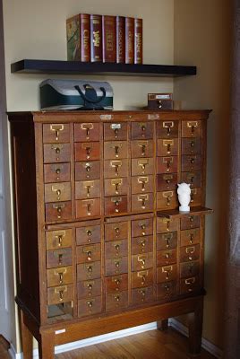 Consider buying card catalogs from private collectors. kitschicagoan - a destination for creative inspiration.: A ...