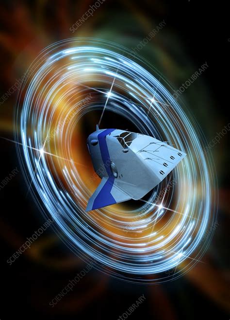 Time Travelling Spacecraft Artwork Stock Image F0045391 Science