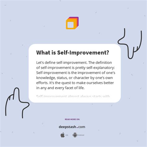 What Is Self Improvement Deepstash