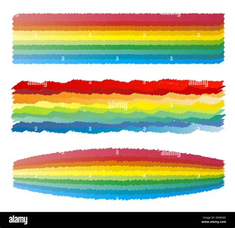 Rainbow Crayon Scribble Stripes Stock Vector Image And Art Alamy