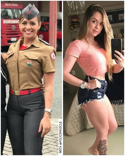 image may contain 3 people people standing army women military girl military women
