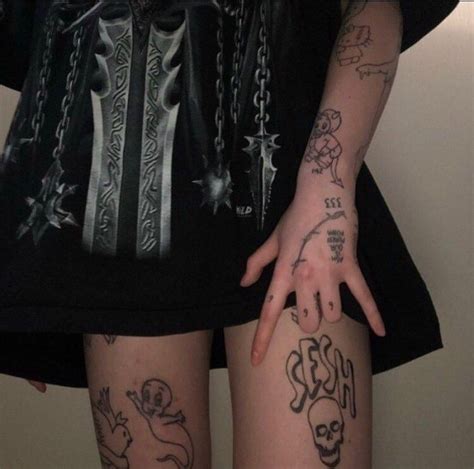 Pin By Poo On Tattoos In 2020 Aesthetic Tattoo Goth Tattoo Inspirational Tattoos