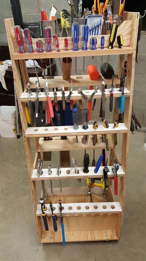 Blat tool storage rack | steel wall mount garage organizer. Adam-Savage-inspired tool rack | Tool storage cabinets ...