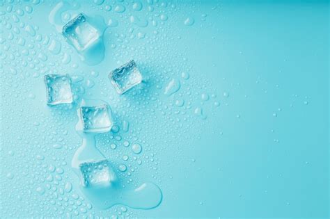 Ice Water Droplet Wallpaper