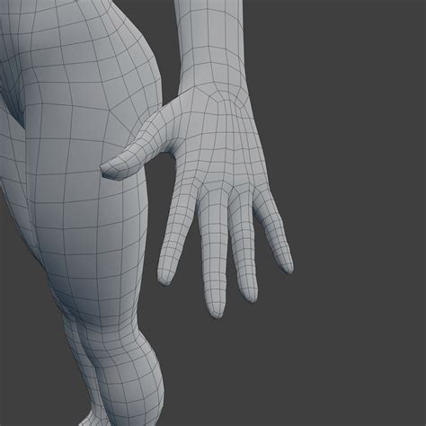 Woman Character Base Mesh Rigged D Model Female Characters
