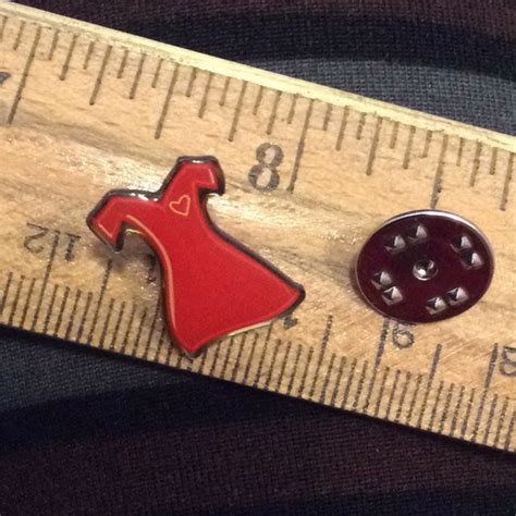 Jewelry Enamel Red Dress Pin Brooch Small Poshmark