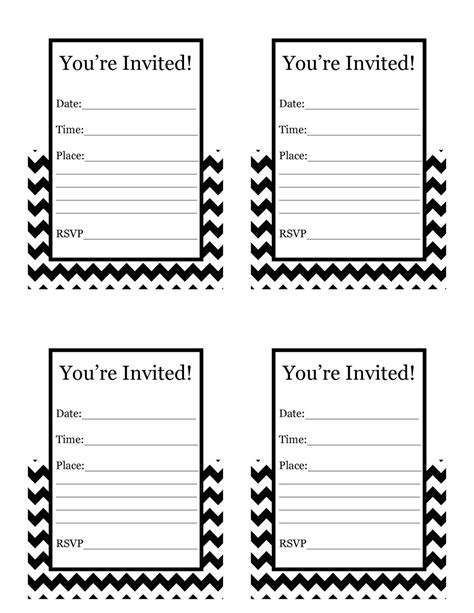 Free Printable Event Invitations
