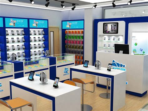 Cell Phone Store Inside Counter Mobile Phone Fixture Design