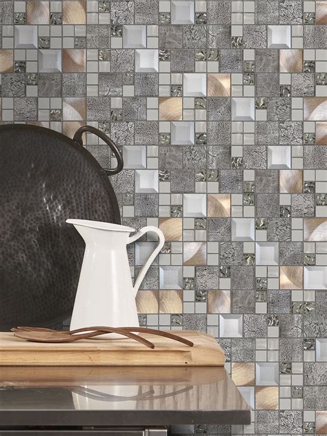 Copper Glass Mosaic Tile For Kitchen Backsplash Glass Designs