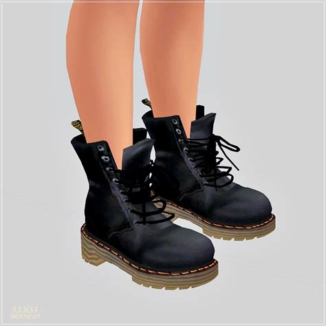 Femalecombat Boots워커여자 신발 Sims4 Marigold