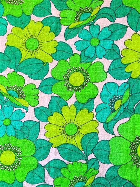 Pattern Floral 60s Mod Floral Fabric Swedish Bold Pattern In Great By