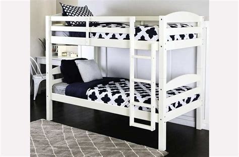 Wood Bunk Bed White Stratford Home Furniture