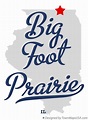 Map of Big Foot Prairie, IL, Illinois