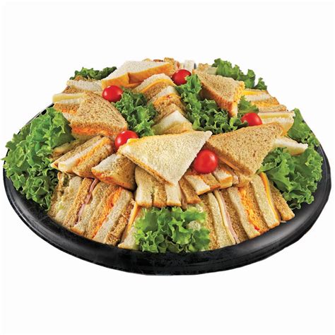 h e b deli deluxe finger sandwich party tray large limit 4 shop standard party trays at h e b