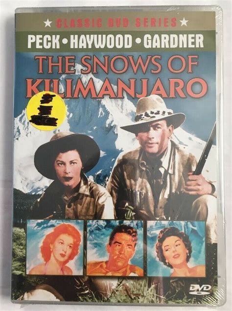 The Snows Of Kilimanjaro 1952 Dvd Gregory Peck Ava Gardner Region 1 New Ebay The Story Of