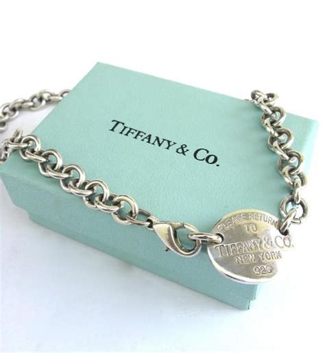 Vintage Tiffany And Co Sterling Silver Bracelet Please Return To