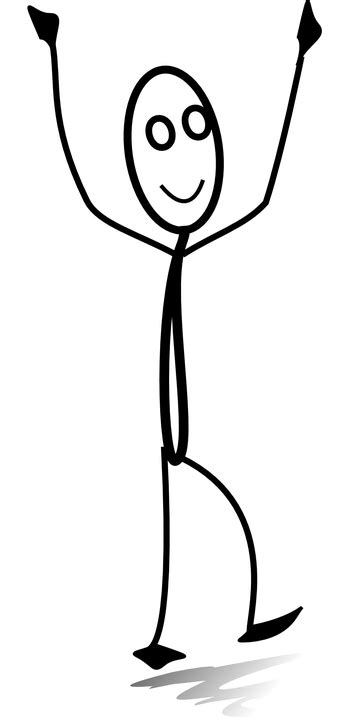 Happy Stickman Stick Figure · Free Vector Graphic On Pixabay