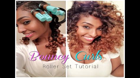 Lots of people have horror stories of going to a hairdresser to dye their black hair blonde and ending up with crispy/orange hair. Bouncy Curls Roller Set Tutorial - YouTube