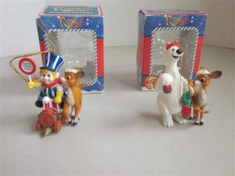 Enesco Rudolph The Red Nosed Reindeer 5 Pc Mini Ornaments Ebay
