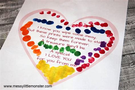 Fingerprint Heart Poem Valentines Day Activities Valentine Print