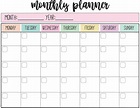FREE PRINTABLE Weekly & Monthly Planners — Journey With Jess ...